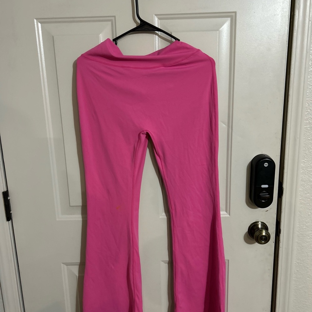 Vibrant Pink Flared Pants